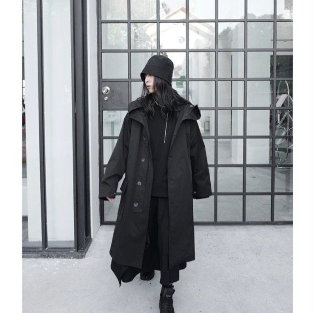 Winter Clothing Offer - 우아한 여성용 가죽 트렌치코트, 버튼이 달린