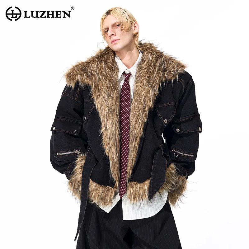 Winter Clothing Trends 2025 - 루젠 패션 개성있는 인조 모피 스플라이싱