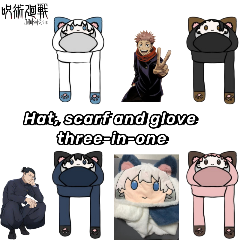 Winter Clothing Earmuffs - 신작 주술회전 고죠 사토루 이타도리 유지