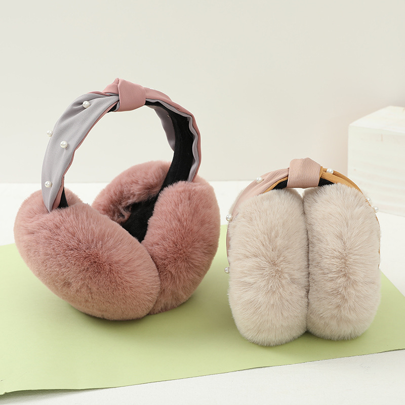 Winter Clothing Earmuffs - Anjj 새로운 인레이 펄 귀마개 패션