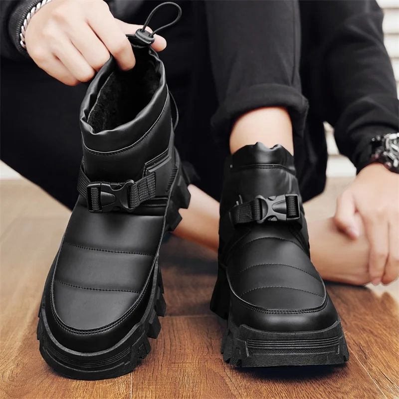 Snow Boot Fur Lined - 남성용 겨울 두꺼운 따뜻한 스노우 부츠
