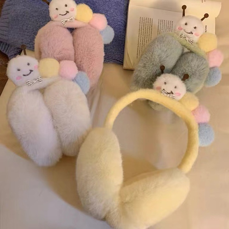 Winter Clothing Earmuffs - 새로운 귀여운 재미 있은 플러시 애벌레