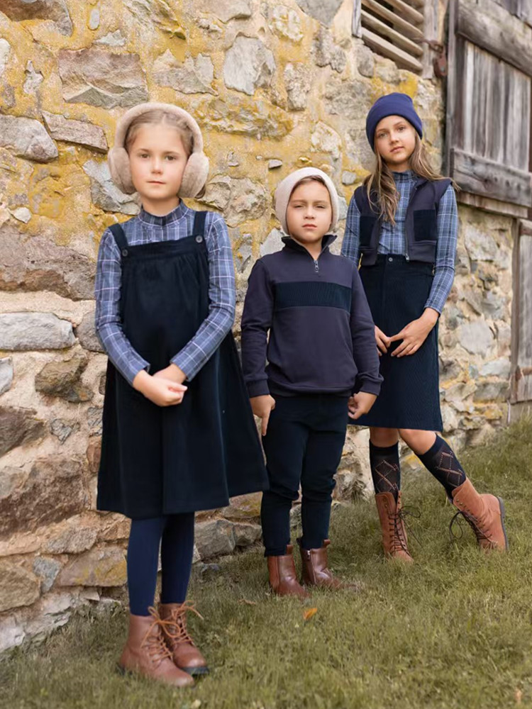 Winter Clothing For Boys - AP 2025 AW 코듀로이 컬렉션 네이비