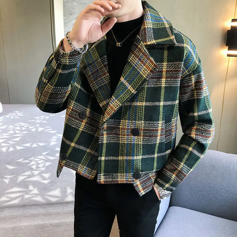 Winter Clothing Offer - 트렌디한 그런지 남성 코트 의류 패션