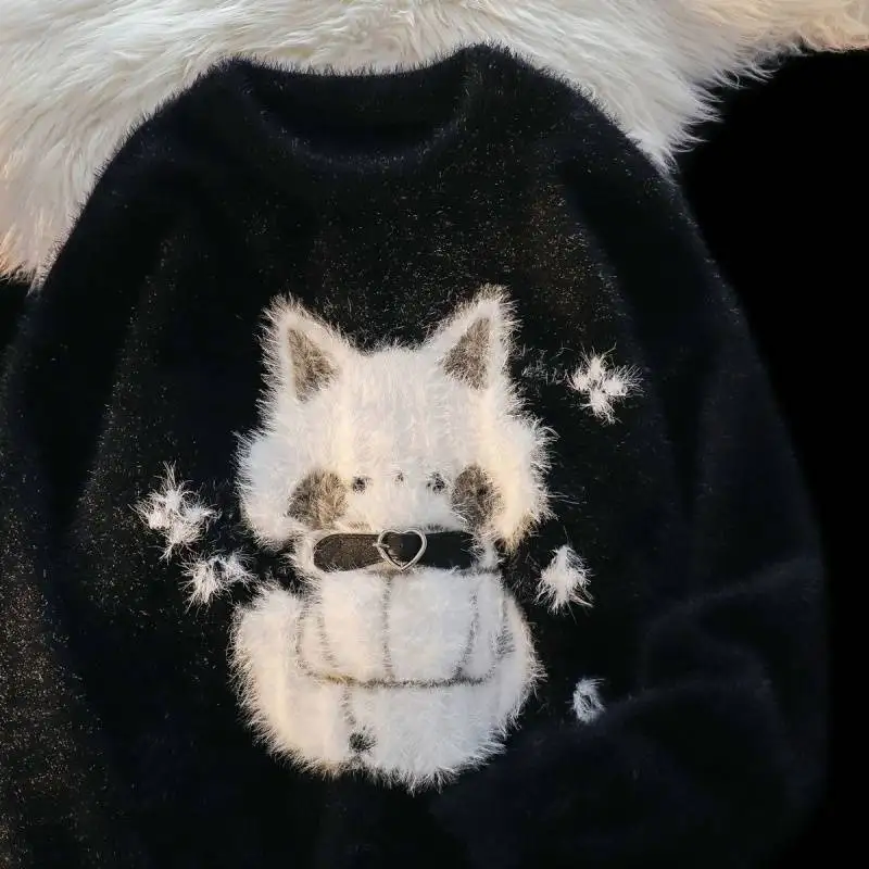 Winter Clothing Cute - 여성용 부드러운 밀랍 고양이 봉제 의상,