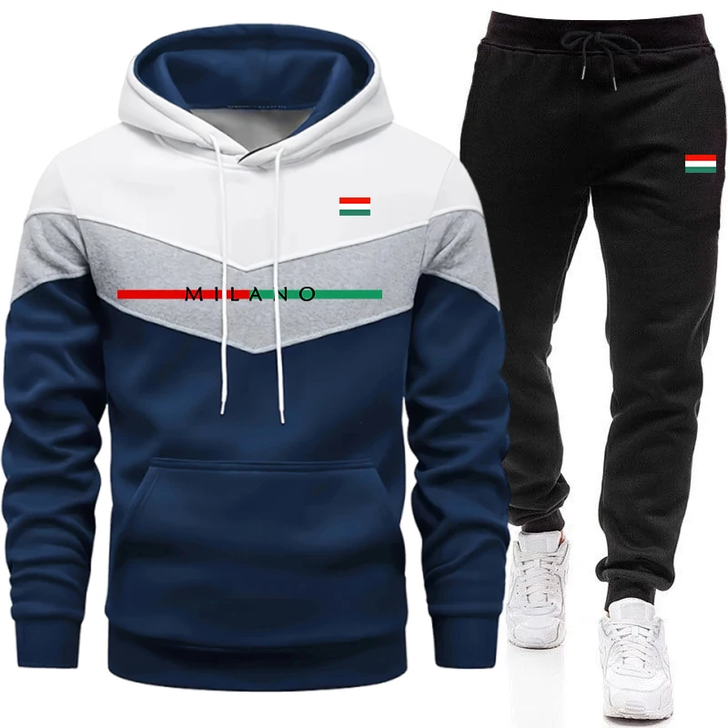Quality Winter Clothing - 남성용 고품질 트랙슈트 캐주얼 3색 스플라이스