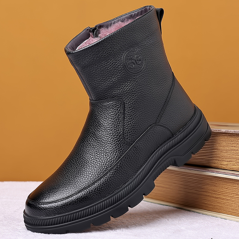 남성용 하이탑 가죽 스노우 부츠 따뜻한 울 안감 겨울  - Snow Boot Fur Lined 리뷰 및 가격