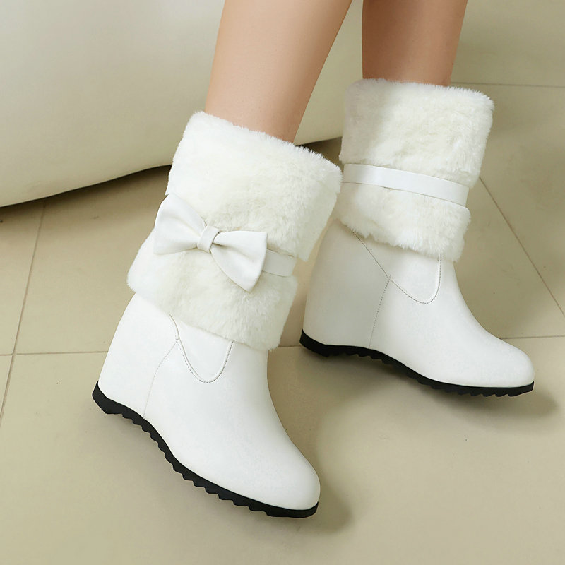 여성용 블랙 화이트 겨울 스노우 부츠 인조 퍼 안감 웨 - Snow Boot Fur Lined 리뷰 및 가격
