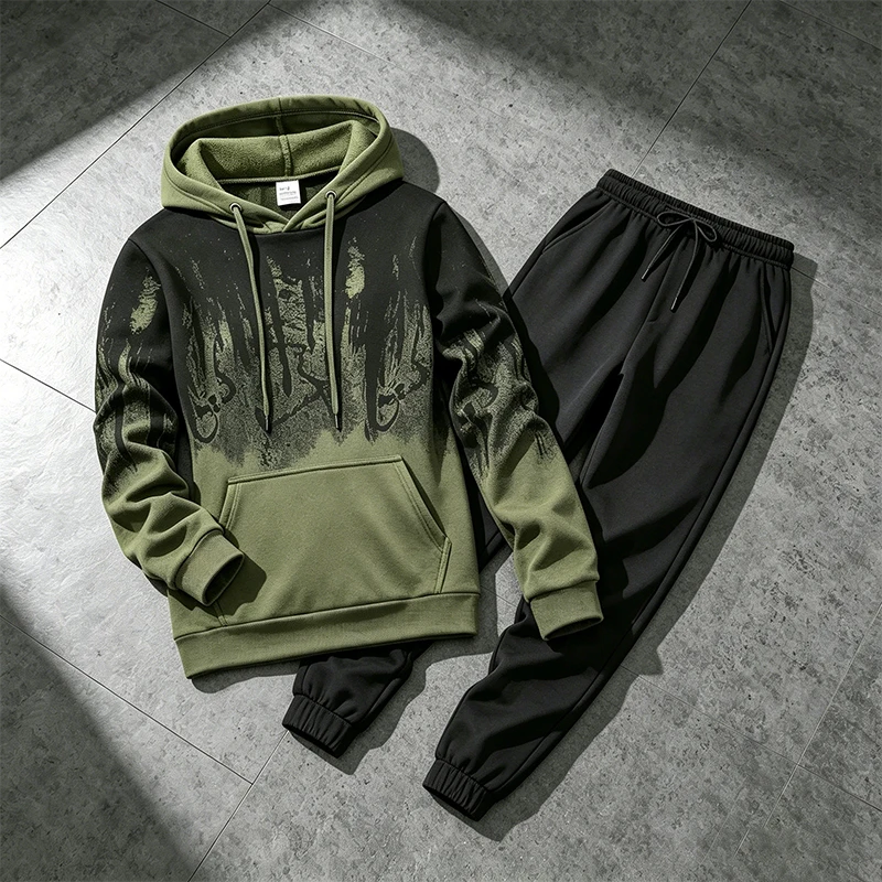 가을 겨울 남성용 후드티 트레이닝복 캐주얼 잉크 스플래 - Winter Clothing Hoodie 리뷰 및 가격