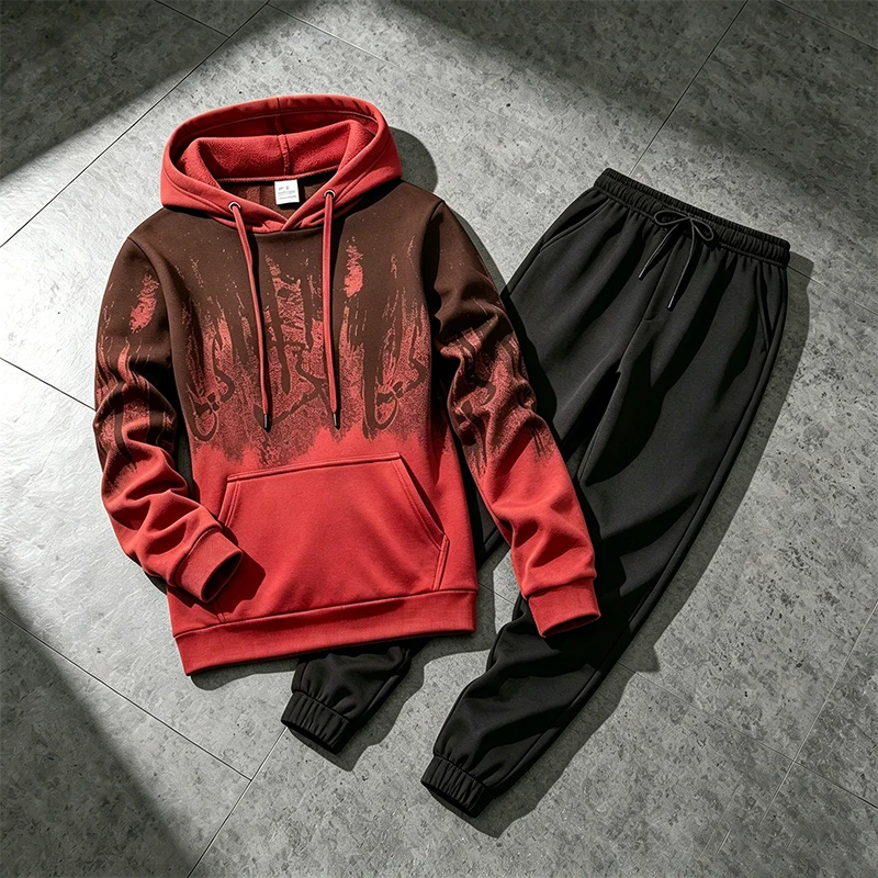 가을 겨울 남성용 후드티 트레이닝복 캐주얼 잉크 스플래 - Winter Clothing Hoodie 리뷰 및 가격