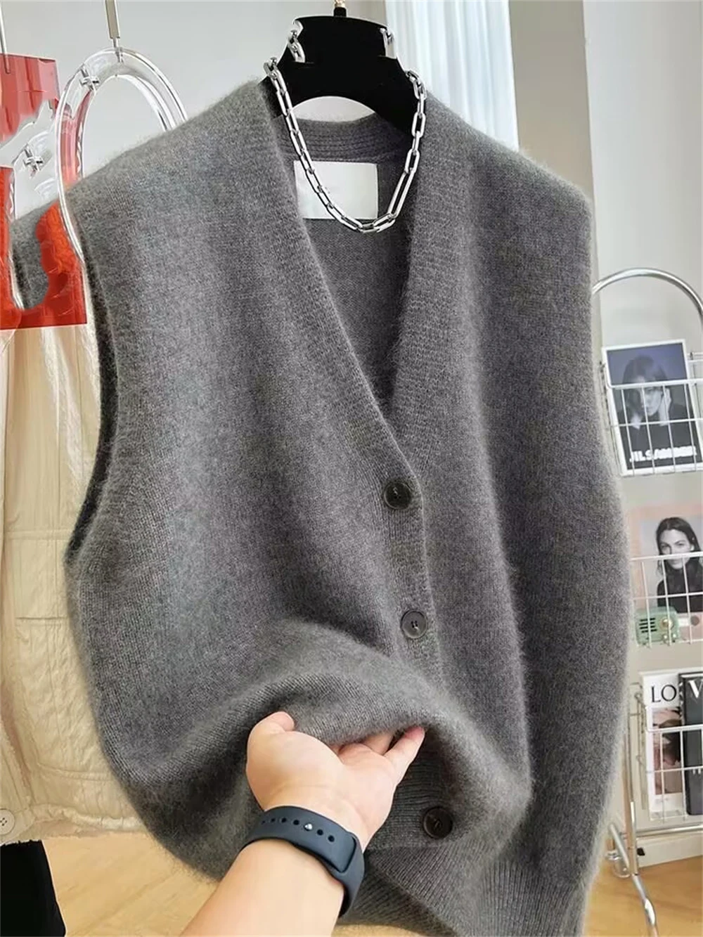 2025 신상 여성 V넥 스웨터 베스트 코트 여성 패션 - Winter Clothing Trends 2025 리뷰 및 가격