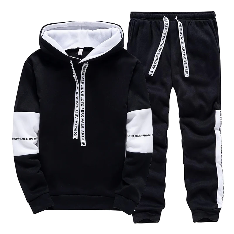 남성용 트랙수트 캐주얼 후드 스웨트셔츠 야외 스포츠 조 - Winter Clothing Hoodie 리뷰 및 가격