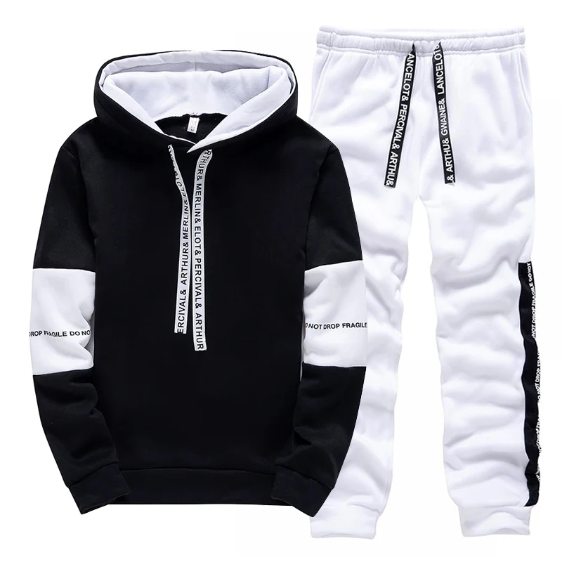 남성용 트랙수트 캐주얼 후드 스웨트셔츠 야외 스포츠 조 - Winter Clothing Hoodie 리뷰 및 가격