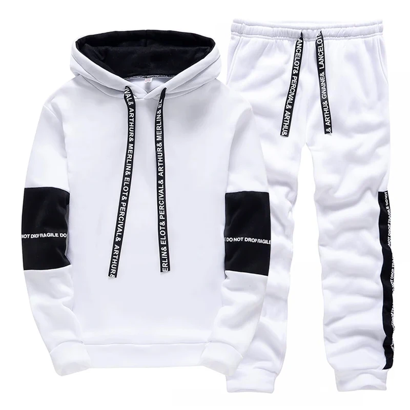 남성용 트랙수트 캐주얼 후드 스웨트셔츠 야외 스포츠 조 - Winter Clothing Hoodie 리뷰 및 가격