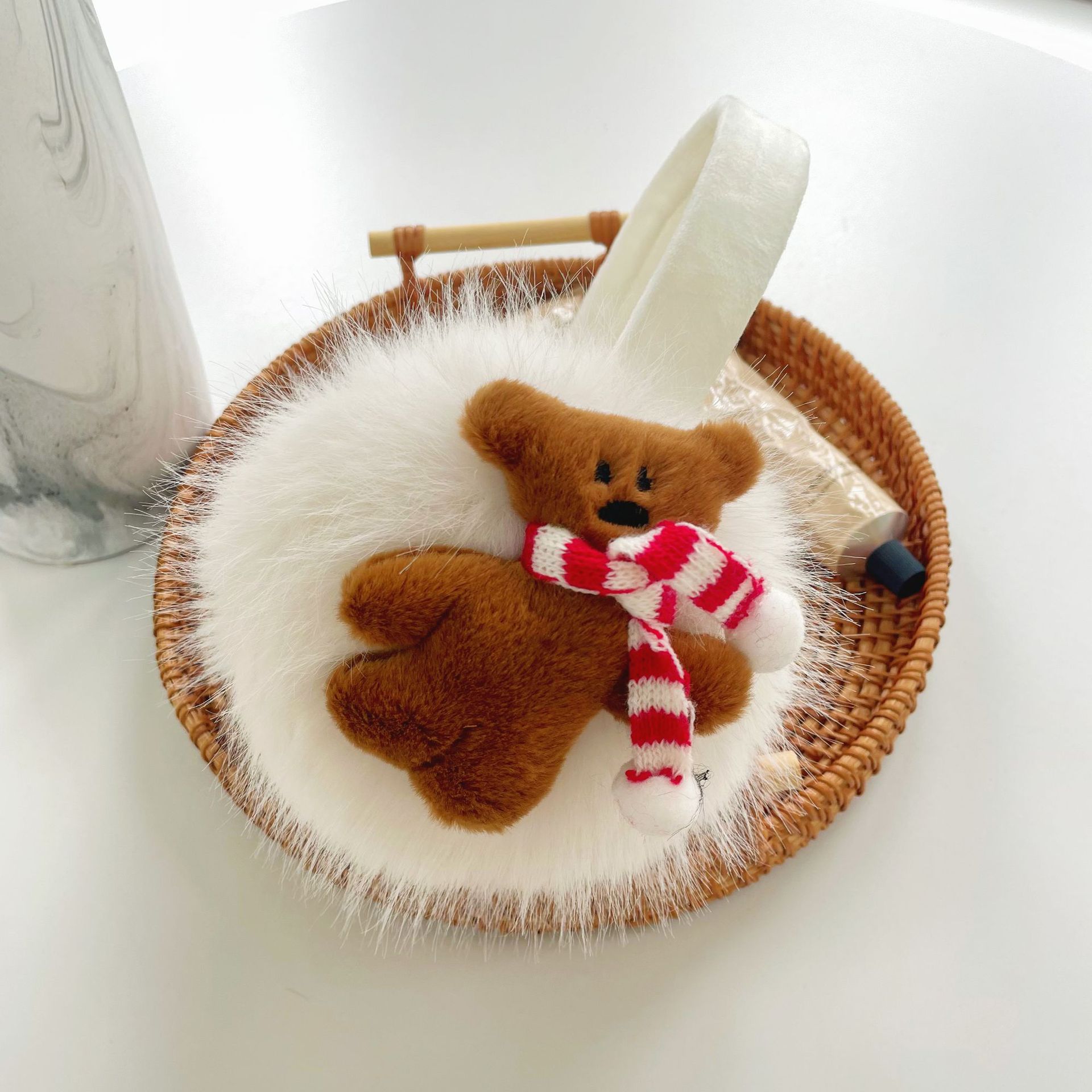 2025년 신상 곰 귀마개 예쁜 봉제 만화 곰 귀마개  - Winter Clothing Earmuffs 리뷰 및 가격
