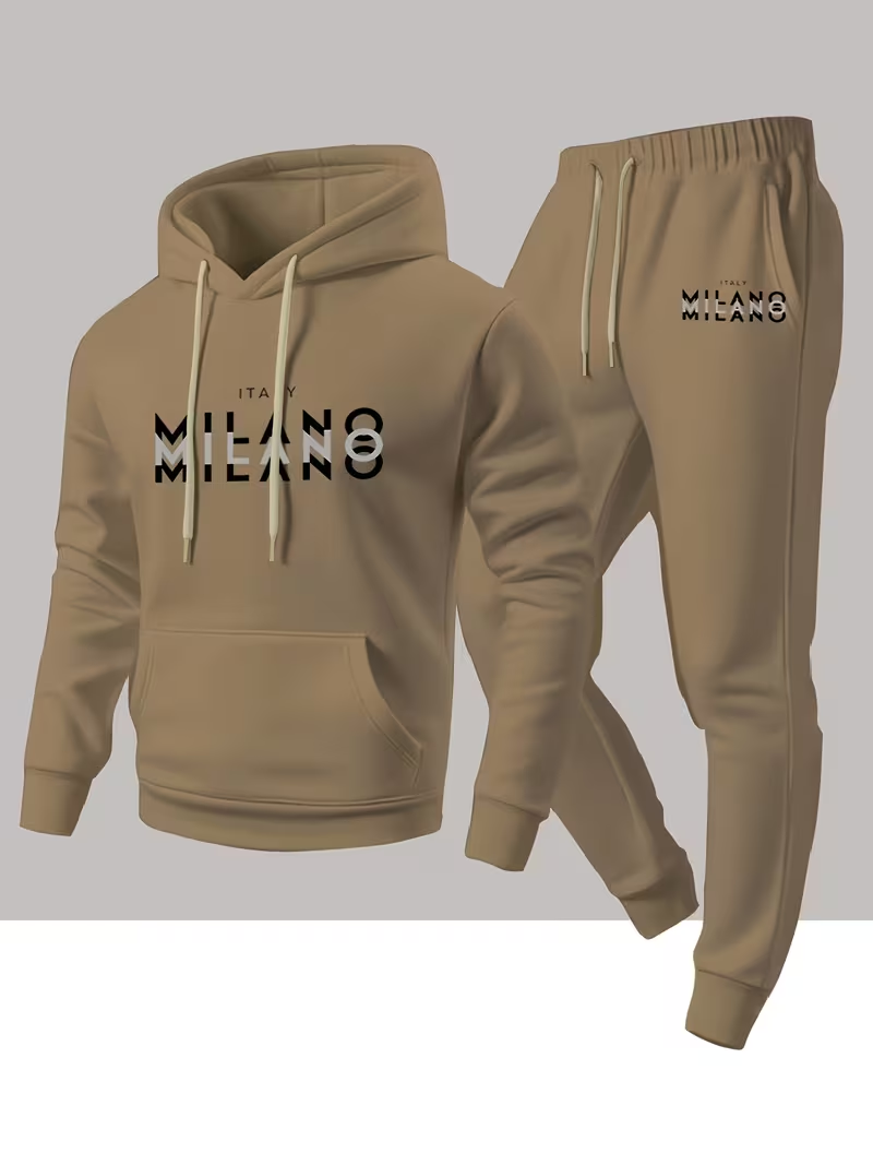 남성용 인기 패션 레터 프린트 세트 투피스 후드티 따뜻 - Winter Clothing Hoodie 리뷰 및 가격