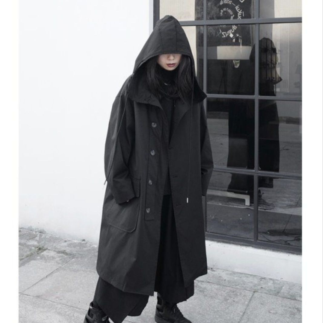 우아한 여성용 가죽 트렌치코트, 버튼이 달린 크롭형 가 - Winter Clothing Offer 리뷰 및 가격