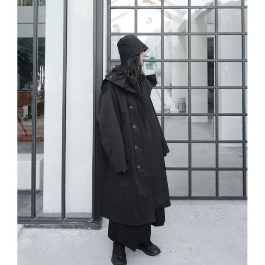 우아한 여성용 가죽 트렌치코트, 버튼이 달린 크롭형 가 - Winter Clothing Offer 리뷰 및 가격