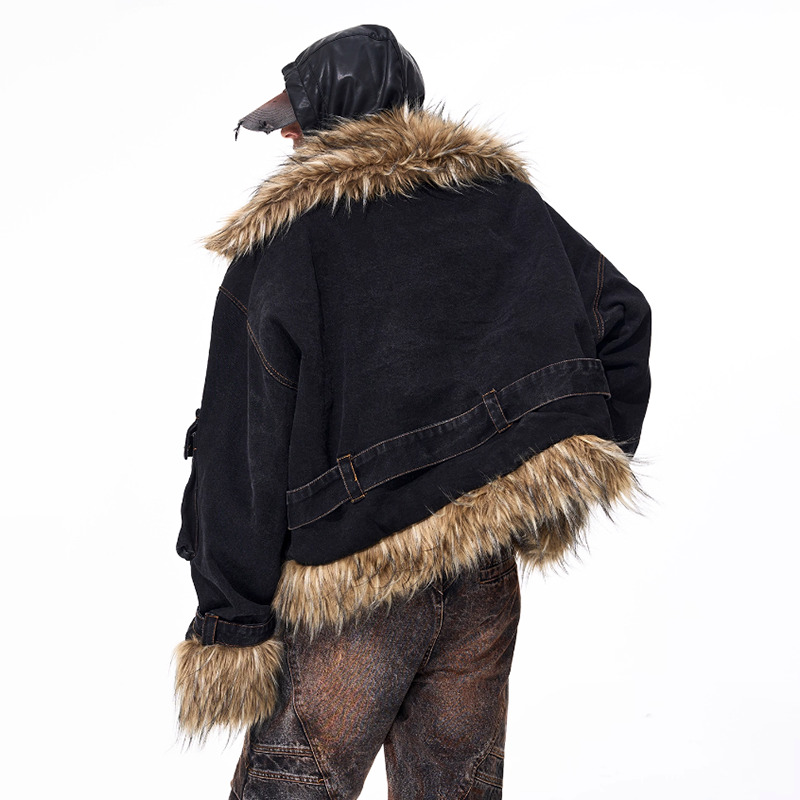루젠 패션 개성있는 인조 모피 스플라이싱 디자인 두꺼운 - Winter Clothing Trends 2025 리뷰 및 가격