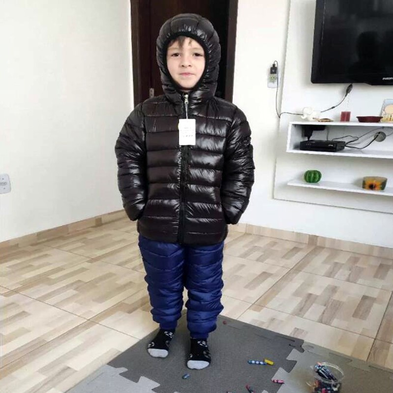 아동용 후드 경량 다운 재킷, 소년 소녀 코트, 십대  - Winter Clothing For Boys 리뷰 및 가격