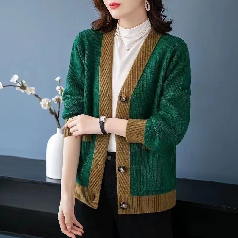 느슨한 긴 소매 카디건 여성 봄 가을 여성 스웨터 코트 - Winter Clothing Factory Outlet 리뷰 및 가격