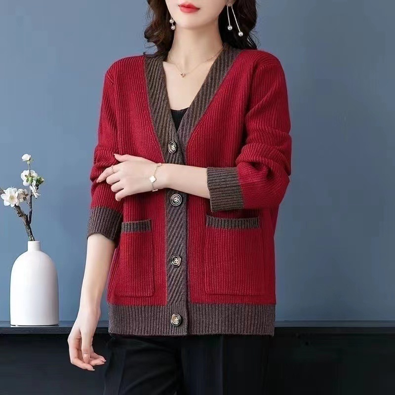 느슨한 긴 소매 카디건 여성 봄 가을 여성 스웨터 코트 - Winter Clothing Factory Outlet 리뷰 및 가격