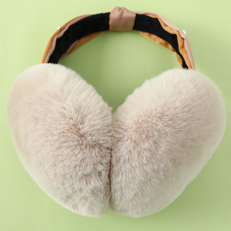 Anjj 새로운 인레이 펄 귀마개 패션 우아한 부드러운 - Winter Clothing Earmuffs 리뷰 및 가격