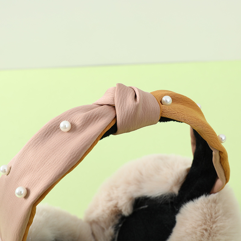 Anjj 새로운 인레이 펄 귀마개 패션 우아한 부드러운 - Winter Clothing Earmuffs 리뷰 및 가격