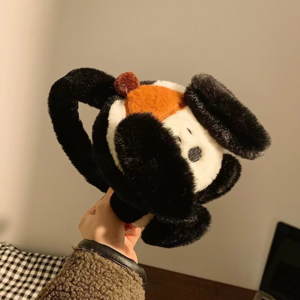 귀여운 만화 강아지 귀마개 겨울 방풍 플러시 여자 여자 - Winter Clothing Earmuffs 리뷰 및 가격