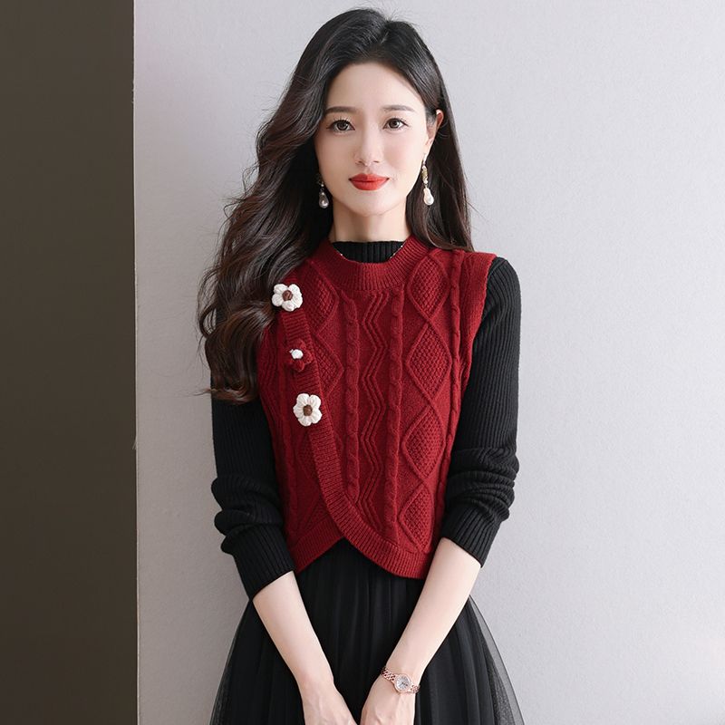 여성용 니트 조끼 짧은 길이 출근용 가벼운 점퍼 한국  - Winter Clothing Offer 리뷰 및 가격