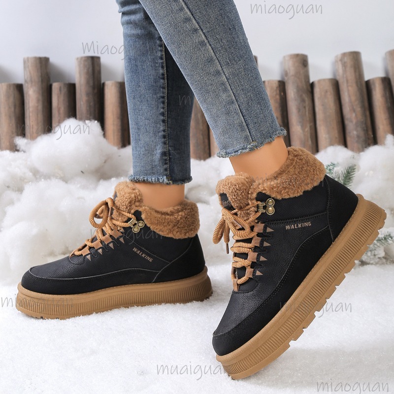 플러스 사이즈 36-41 겨울 여성용 스노우 부츠 퍼  - Snow Boot Fur Lined 리뷰 및 가격