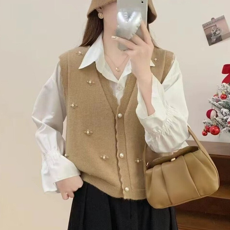 여성용 핑크 니트 조끼 캐주얼 Y2K 의류 트렌드 20 - Winter Clothing Offer 리뷰 및 가격