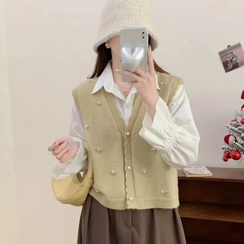 여성용 핑크 니트 조끼 캐주얼 Y2K 의류 트렌드 20 - Winter Clothing Offer 리뷰 및 가격