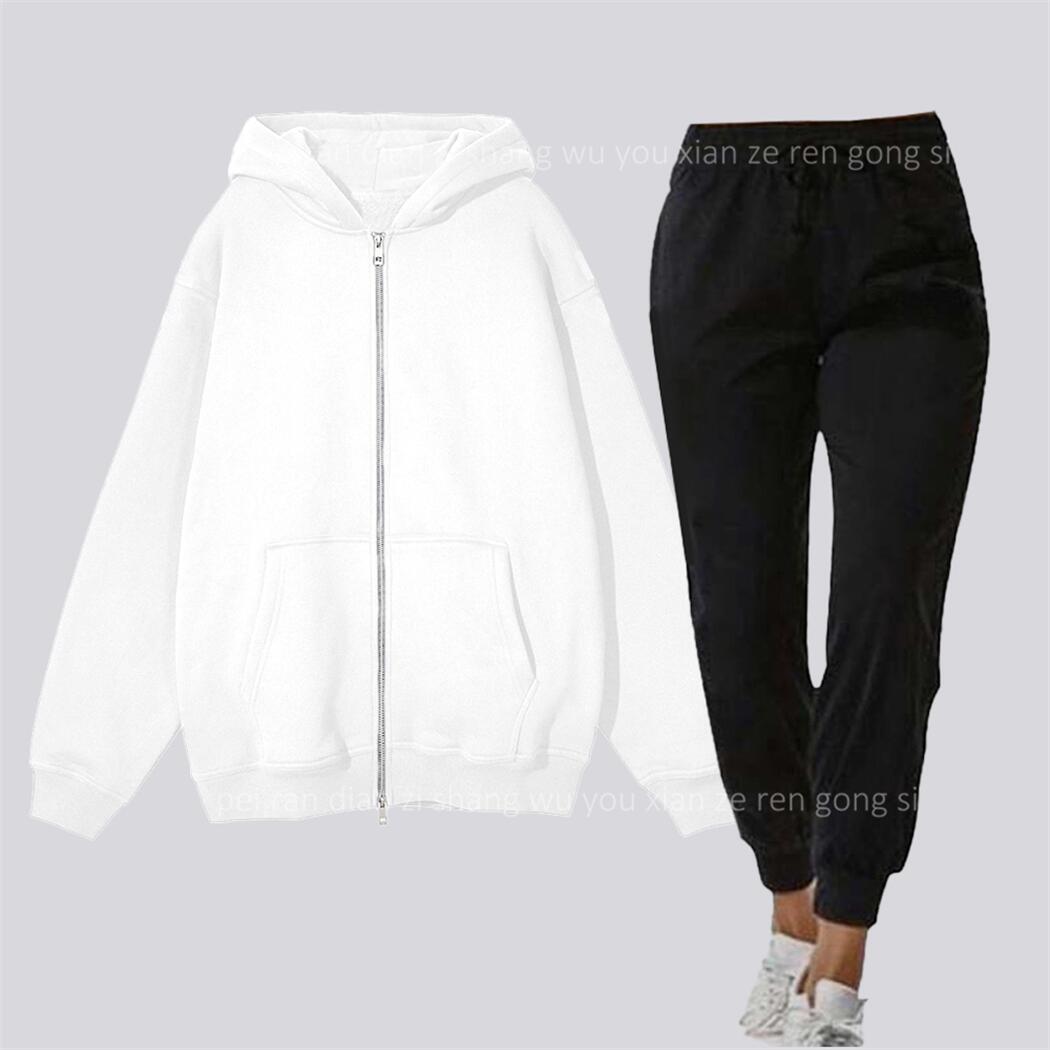 빈 지퍼 카디건 여성용 후드와 스웻팬츠 투피스 의상,  - Quality Winter Clothing 리뷰 및 가격