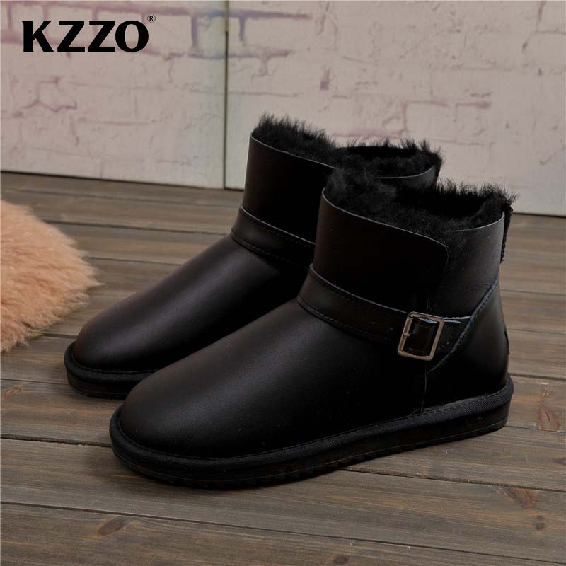 KZZO 2025 신사복 캐주얼 진짜 양피 가죽 겨울  - Snow Boot Fur Lined 리뷰 및 가격