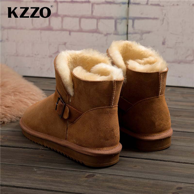 KZZO 2025 신사복 캐주얼 진짜 양피 가죽 겨울  - Snow Boot Fur Lined 리뷰 및 가격