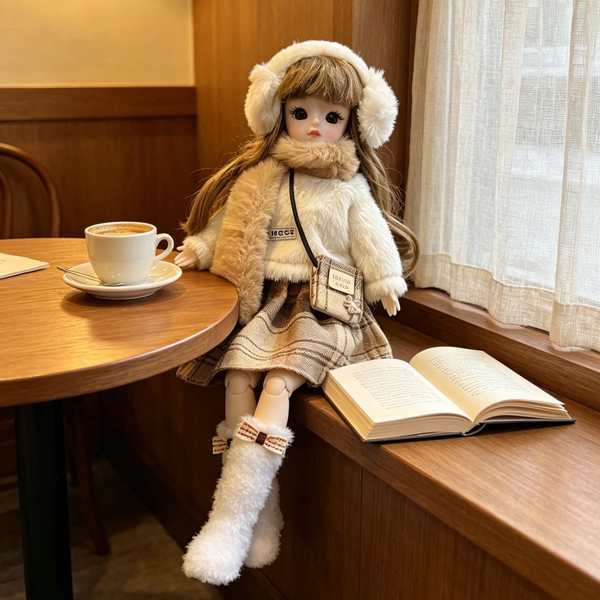 겨울 플러피 BJD 인형 의상 1/6 스케일 플러시 귀 - Winter Clothing Earmuffs 리뷰 및 가격