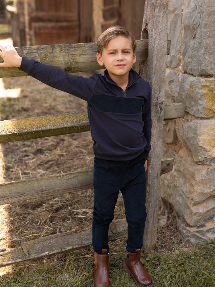 AP 2025 AW 코듀로이 컬렉션 네이비 블루 키즈  - Winter Clothing For Boys 리뷰 및 가격