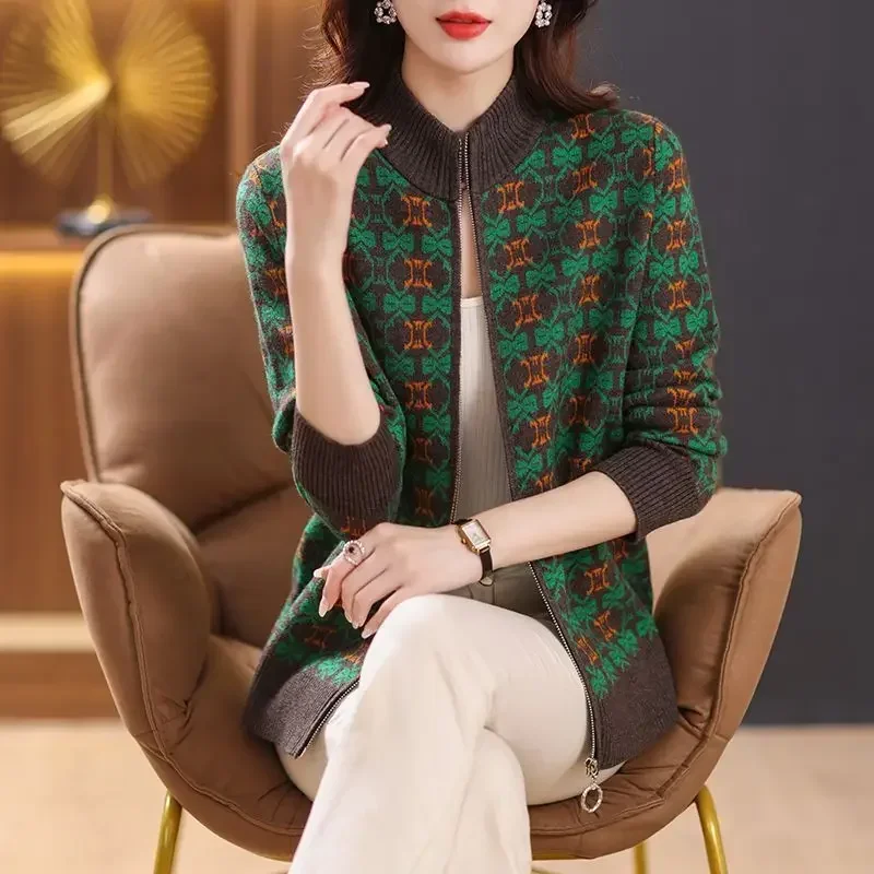 여성 야구 에비에이터 코트 집업 여성 니트 보머 재킷, - Winter Clothing Offer 리뷰 및 가격