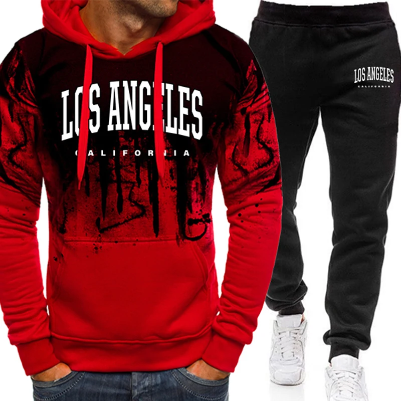 패션 남성 트레이닝복 프린트 캐주얼 잉크 스플래시 스웨 - Winter Clothing Hoodie 리뷰 및 가격