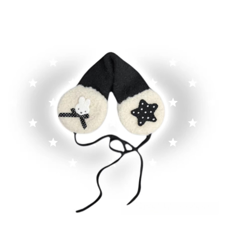 미피 귀여운 애니메이션 만화 토끼 귀마개 귀여운 인스  - Winter Clothing Earmuffs 리뷰 및 가격
