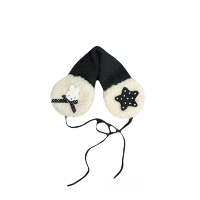 미피 귀여운 애니메이션 만화 토끼 귀마개 귀여운 인스  - Winter Clothing Earmuffs 리뷰 및 가격