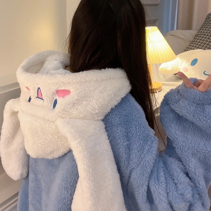 특별 할인 상품 산리오 애니메이션 소녀 플러시 잠옷 쿠 - Winter Clothing Offer 리뷰 및 가격