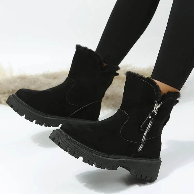 여성용 겨울 스노우 부츠 따뜻한 인조 퍼 안감 청키 럭 - Snow Boot Fur Lined 리뷰 및 가격