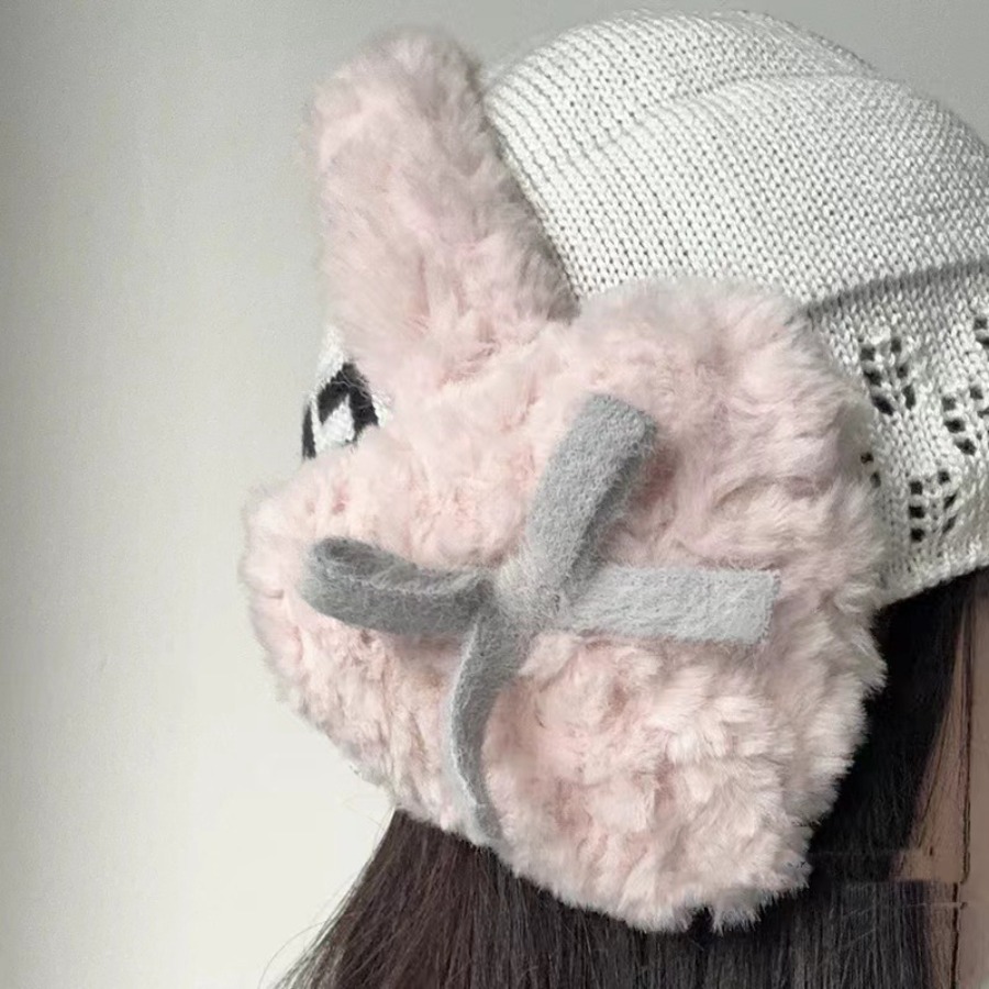 트렌디 한 나비 매듭 귀마개 겨울 따뜻한 부드러운 플러 - Winter Clothing Earmuffs 리뷰 및 가격