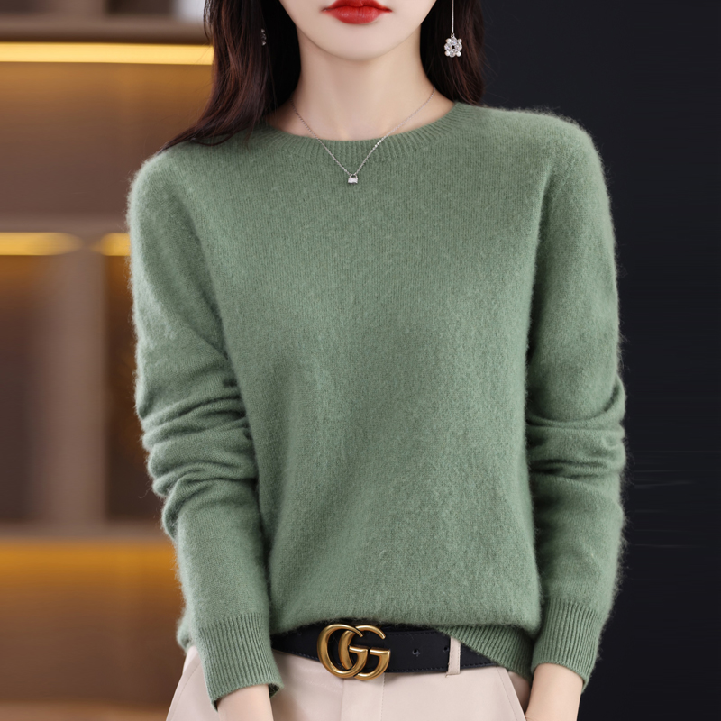 2025년 신상 캐시미어 기본 탑 긴팔 여성용 O넥 니 - Winter Clothing Trends 2025 리뷰 및 가격