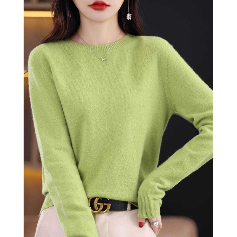 2025년 신상 캐시미어 기본 탑 긴팔 여성용 O넥 니 - Winter Clothing Trends 2025 리뷰 및 가격
