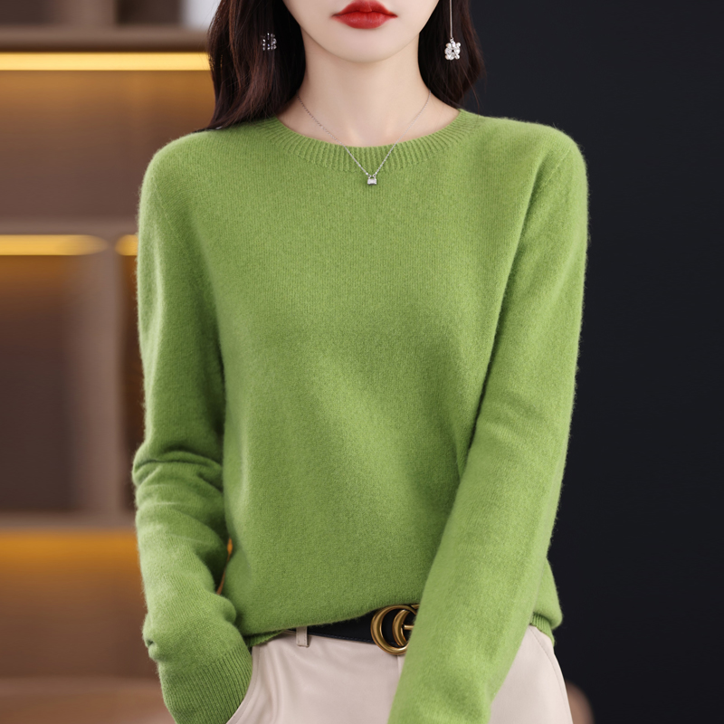 2025년 신상 캐시미어 기본 탑 긴팔 여성용 O넥 니 - Winter Clothing Trends 2025 리뷰 및 가격